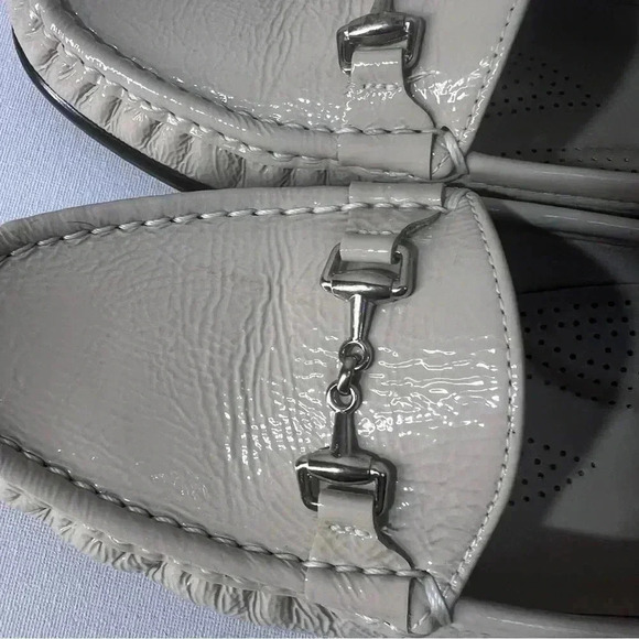 SAS METRO BEIGE PATENT LEATHER FLATS WOMEN'S SHOES SLIP-ON  CADUAL SIZE 9 1/5 - Picture 6 of 11